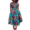 Afrikanisches Ankara-Print Carmen-Kleid | Traditionelle trägerlose afrikanische Kleidung