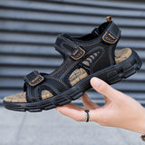 Herren Klassische Sandalen aus echtem Leder – Premium Sommer Outdoor Sandalen