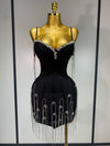 Sexy rückenfreies Spaghettiträger Bodycon-Kleid Elegantes Ball-, Club- & Partykleid