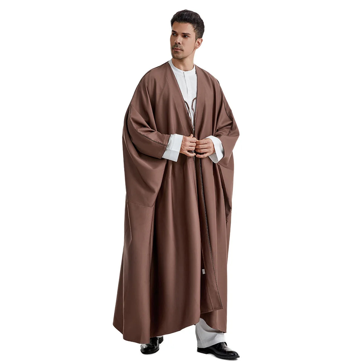 Men’s Open Abaya Cardigan | Ramadan Djellaba and Moroccan Jubba Thobe