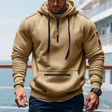 The Heritage Heavyweight: Men's American-Style Loose Fit Fleece-Lined Hoodie