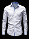 Herren Langarmhemd Weiß – Smart Casual Hemdbluse
