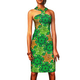 Sleeveless Ankara Bodycon Summer African Mini Dress for Women