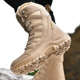Men's Winter Boots - Waterproof Snow Boots - Non-Slip Outdoor Hiking Shoes