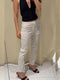 Women’s Elegant Polka Dot Printed Long Pants – Slim Fit Straight Leg Trousers