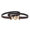 Luxury Women’s Skinny Leather Belt – Classic Solid Color Thin Waist Belt for Dresses