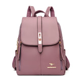 Hochwertiger Lederrucksack für Damen | Premium Schulranzen für Mädchen