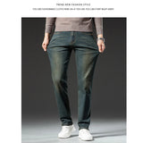 Men's Premium Vintage Jeans | New High-End Elastic Business Casual Denim