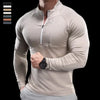 Herren schnelltrocknendes Langarm-Trainings-T-Shirt | Fitnessstudio-Lauf-Top