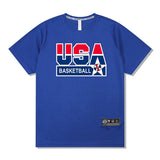 Men’s Loose Outdoor Basketball T-Shirt | Summer Quick-Dry Streetwear Tee