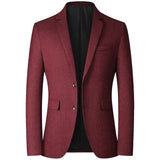 Herren Business Casual Jacke mit Reverskragen – Frühling Herbst Slim Fit Blazer