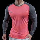 Herren Gym Fitness Langarmshirt | Elastische Feuchtigkeitsableitende Tights
