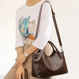 Premium Soft PU Leather Mother's Bag | Middle-Aged Women's Shoulder Bag