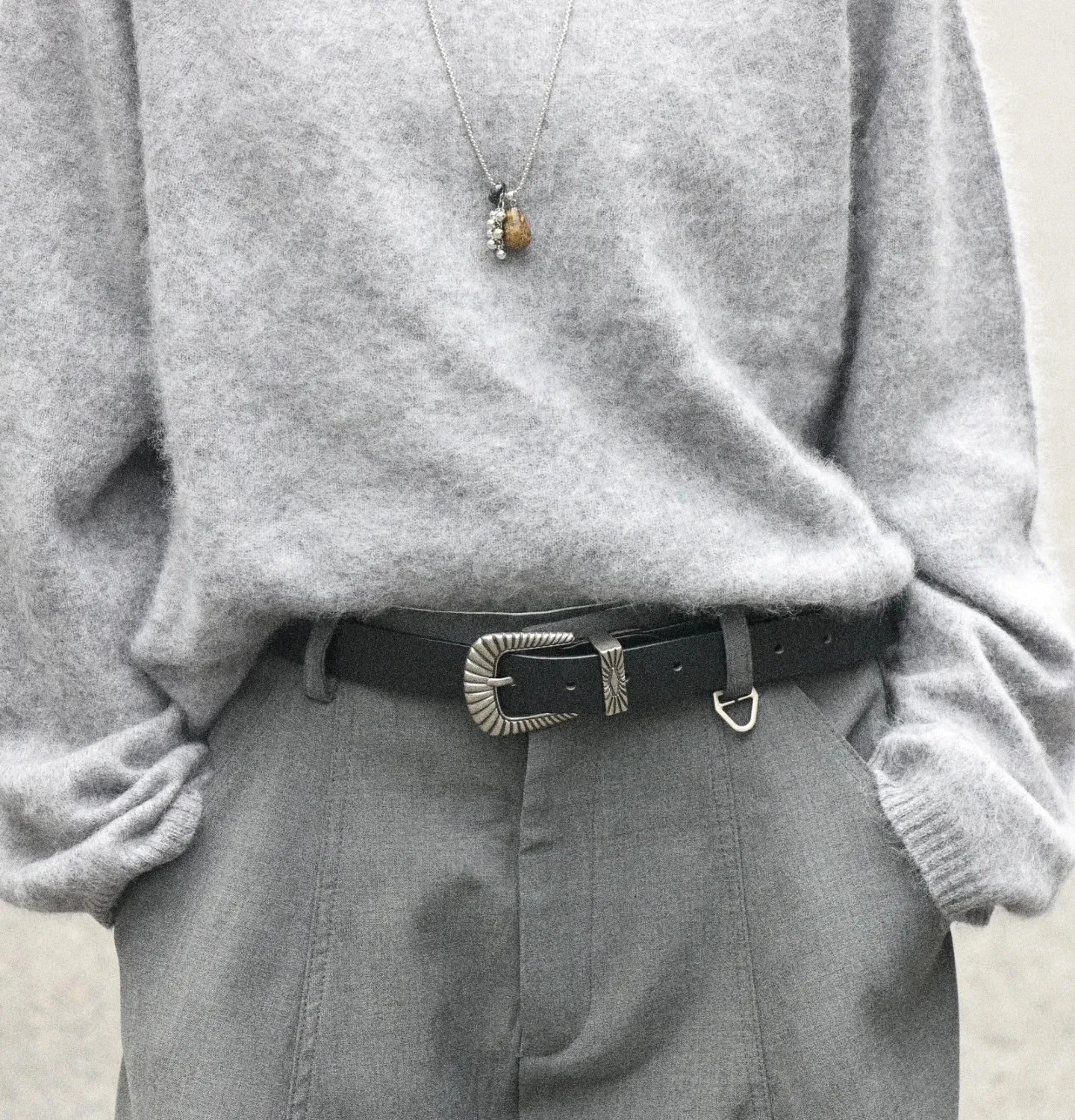 Western Damen Gürtel aus echtem Leder – Klassische Metallschnalle Taille