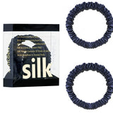 The "Silk-Thread" Slim Set: Premium 100% Mulberry Silk Skinny Scrunchies