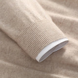 Herren-Rundhalspullover aus 100 % reinem Kaschmir – Herbst/Winter Verdickter Rundhalspullover