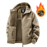 Retro Lammwolle Winterjacke für Herren – Dicke warme Sherpa-Fleece-Jacke