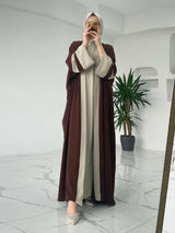 Muslim Women’s 2-Piece Caftan and Inner Dress Set
