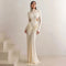 Sexy Backless Turtleneck Long Dress – Women’s Long Sleeve Evening Party Maxi