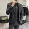 3-Piece Men’s High-End Solid Color Suit – Luxury Boutique Jacket, Vest & Pants Set