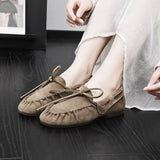 Damen Loafers aus echtem Leder – Flache Mokassins im britischen Stil