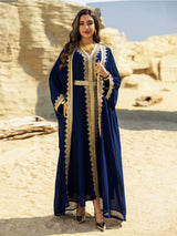 Muslimisches Open Cardigan Set mit Innenkleid 2-teilig
