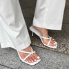 Elegante Clip-Toe Hausschuhe für Damen – Modische Slide-Schuhe, Damen High Heel Sommersandalen