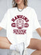 The Hawkins 1983 Essential Tee: Oversized Vintage Print Cotton T-Shirt