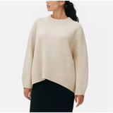Damen Langarm Pullover Lockerer Patchwork Süßer Y2K Strickpullover