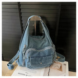The Indigo-Edge Silhouette Trendy Denim Shoulder Bag
