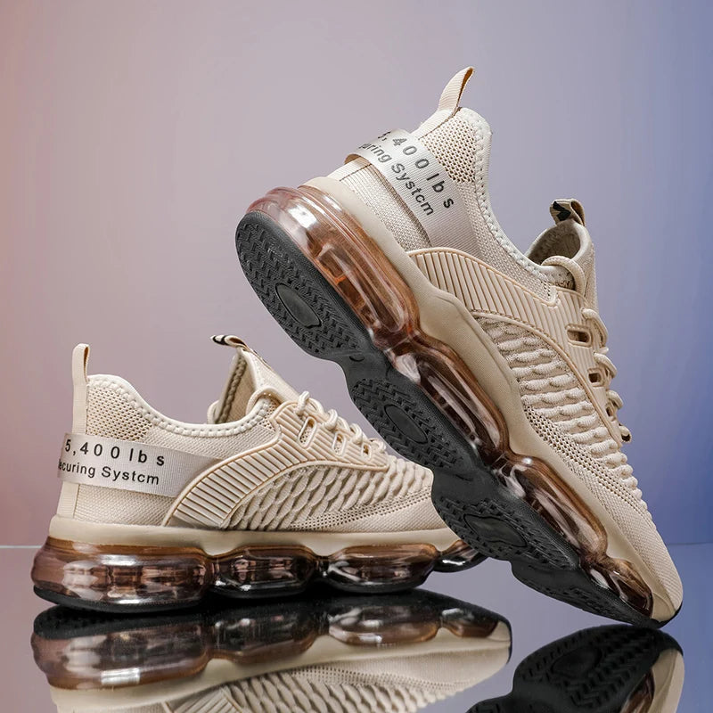 Men's Luxury Running Shoes – Breathable Mesh Fashion Sneakers, Lightweight Casual Race Trainers