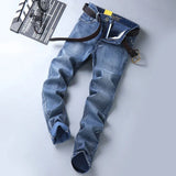 Men’s Slim Elastic Fashion Jeans | Stretch Business Denim Vaqueros Hombre