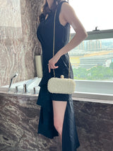 Die Ethereal-Glow Brautclutch Luxus Perlen- & Kristall-Handtasche