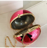 New Fashion Ball-Shape Crossbody Bag | Luxury Acrylic Chain Shoulder Bag