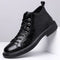 Men's Handmade Leather Loafers Boots Fashion Ethnic Style Casual Shoes Comfortable Lightweight Breathable Mens Boots