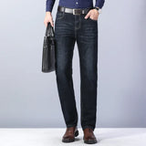 Herren Slim Fashion Jeans | Hochwertige elastische Schwarz & Blau Hosen