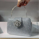 The Stellar-Glow Crystal Handbag Luxury Sparkling Diamond Clutch