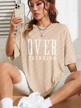The Overthinking Tee: Women’s Vintage-Inspired Cotton Top