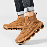 Herren Luxus-Sneaker – Atmungsaktive Hohlsohlen-Fashion-Trainer, Leichte Freizeit-Laufschuhe