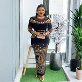 Luxury Diamond African Party Dress for Women – Elegant Turkey Muslim Wedding Evening Gown