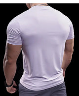 Herren hochelastisches Lauf-T-Shirt | schnelltrocknendes Fitness-Trainingsoberteil