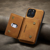 2-in-1 Detachable Magnetic Wallet Case for iPhone 17 16 15 14 Pro Max