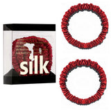 The "Silk-Thread" Slim Set: Premium 100% Mulberry Silk Skinny Scrunchies