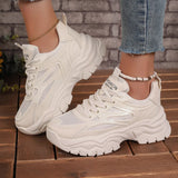 The Urban Designer Trainer: Leichtgewichtige Chunky Plateau-Sneaker für Damen