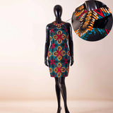 Sleeveless Ankara Bodycon Summer African Mini Dress for Women