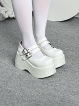 Nameless Witch 2.0 Gothic Platform Wedge Mary Janes