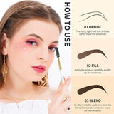 Professional Dual Eyebrow Brush and Comb | Precision Eye Brow Shaper