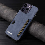 Retro PU Leder Brieftaschenhülle mit Kartenhalter für iPhone 17 Air 16 15 14