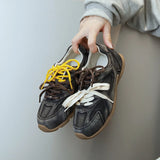 Deutsche Trainingsschuhe für Damen aus echtem Leder – Rutschfeste Retro GAT Sneaker