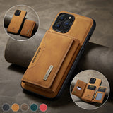 2-in-1 Detachable Magnetic Wallet Case for iPhone 17 16 15 14 Pro Max